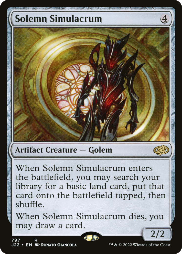 Magic: The Gathering - Solemn Simulacrum - Jumpstart 2022