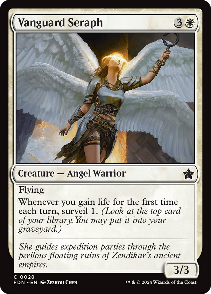 Magic: The Gathering - Vanguard Seraph Foil - Foundations