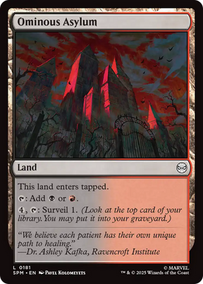 Magic: The Gathering - Ominous Asylum Foil - Marvel's Spider-Man