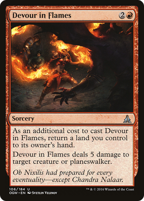 Magic: The Gathering - Devour in Flames Foil - Oath of the Gatewatch