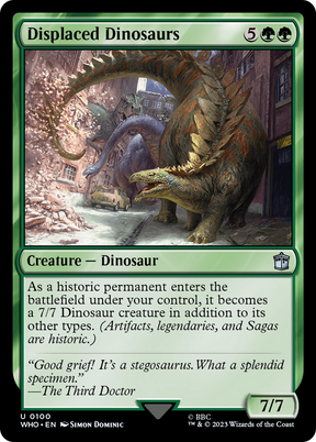 Magic: The Gathering - Displaced Dinosaurs Foil - Doctor Who