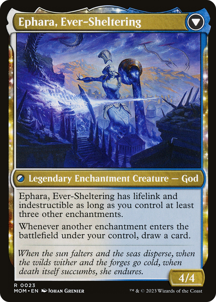 Magic: The Gathering - Invasion of Theros // Ephara, Ever-Sheltering Foil - March of the Machine