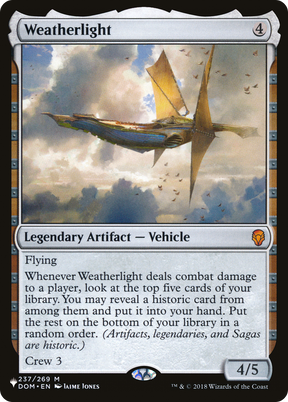 Magic: The Gathering - Weatherlight - The List