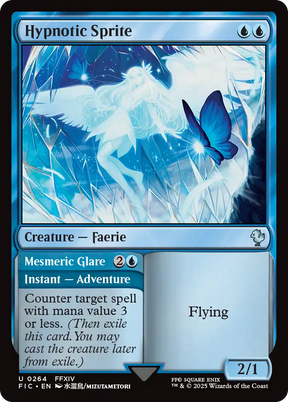 Magic: The Gathering - Hypnotic Sprite // Mesmeric Glare - Final Fantasy Commander
