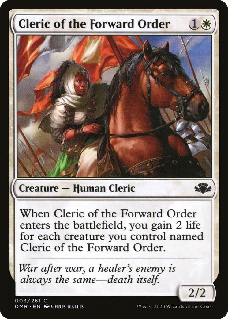 Magic: The Gathering - Cleric of the Forward Order - Dominaria Remastered