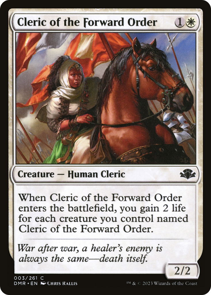 Magic: The Gathering - Cleric of the Forward Order - Dominaria Remastered