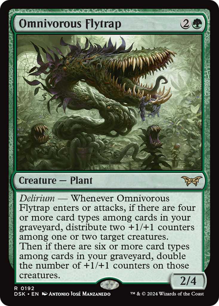 Magic: The Gathering - Omnivorous Flytrap Foil - Duskmourn: House of Horror