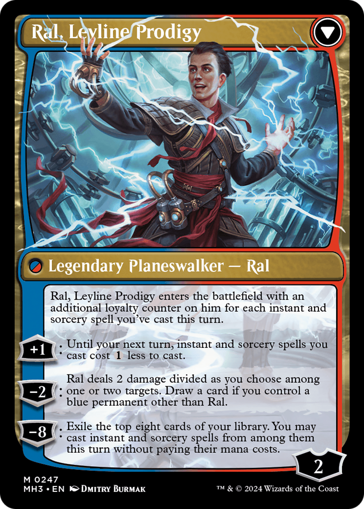 Magic: The Gathering - Ral, Monsoon Mage // Ral, Leyline Prodigy Foil - Modern Horizons 3