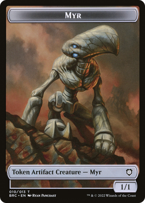 Magic: The Gathering - Myr Token - The Brothers' War Commander Tokens