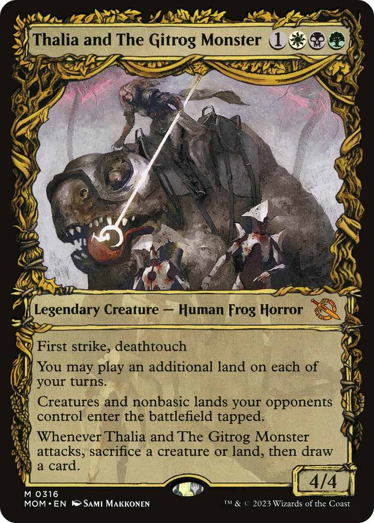 Magic: The Gathering - Thalia and The Gitrog Monster Foil - March of the Machine