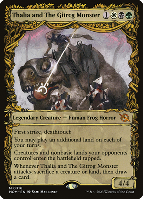Magic: The Gathering - Thalia and The Gitrog Monster Foil - March of the Machine