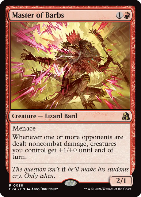 Magic: The Gathering - Master of Barbs Foil - Reality Fracture