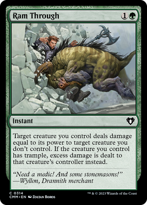Magic: The Gathering - Ram Through Foil - Commander Masters