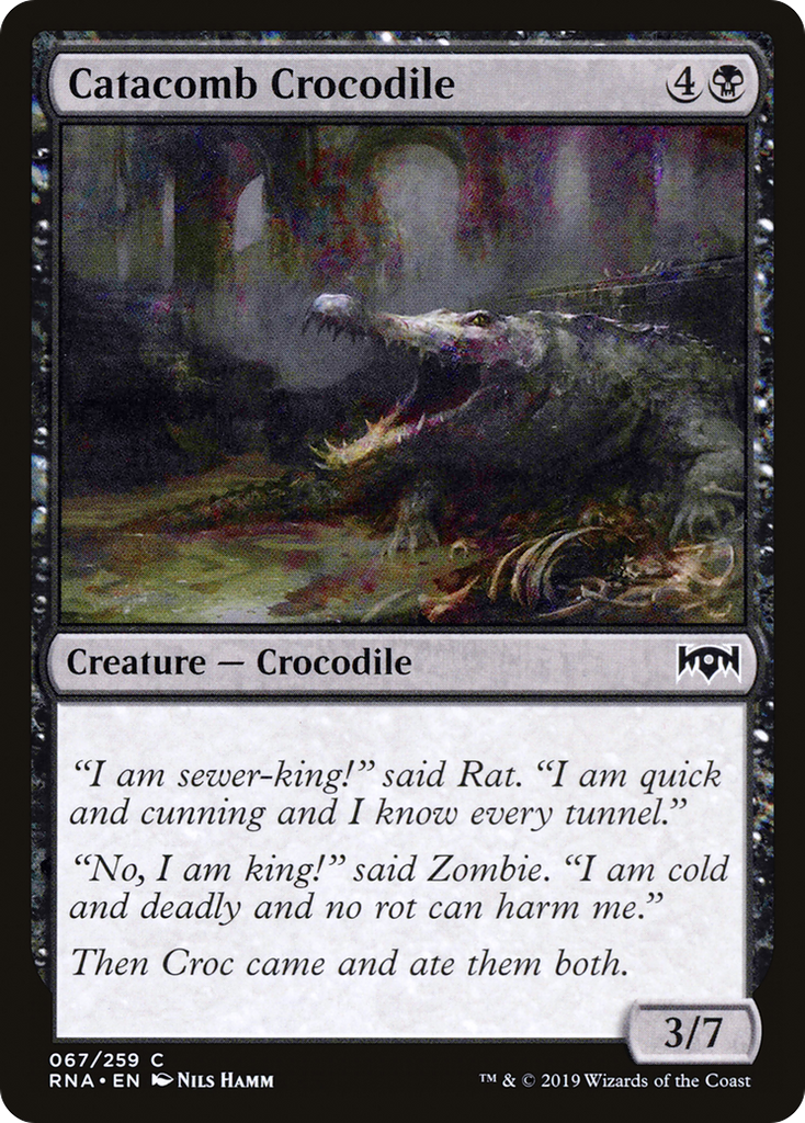 Magic: The Gathering - Catacomb Crocodile Foil - Ravnica Allegiance