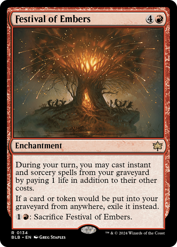 Magic: The Gathering - Festival of Embers Foil - Bloomburrow