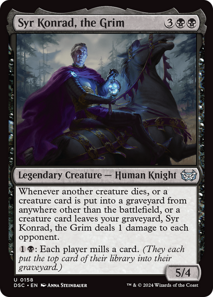 Magic: The Gathering - Syr Konrad, the Grim - Duskmourn: House of Horror Commander