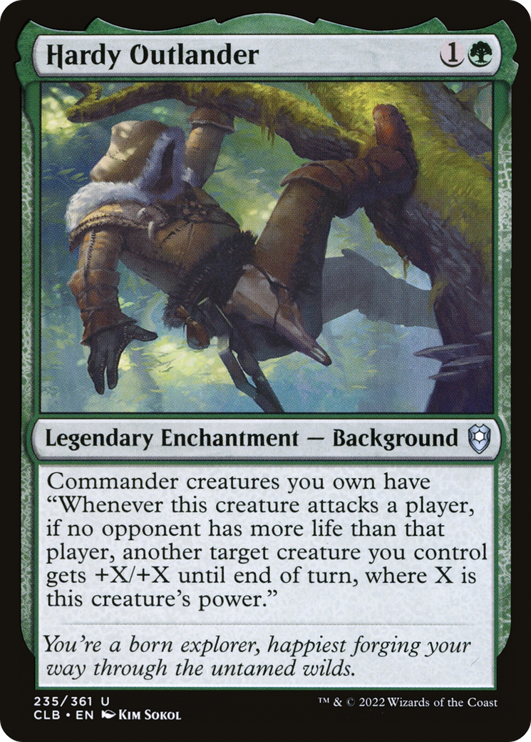Magic: The Gathering - Hardy Outlander - Commander Legends: Battle for Baldur's Gate