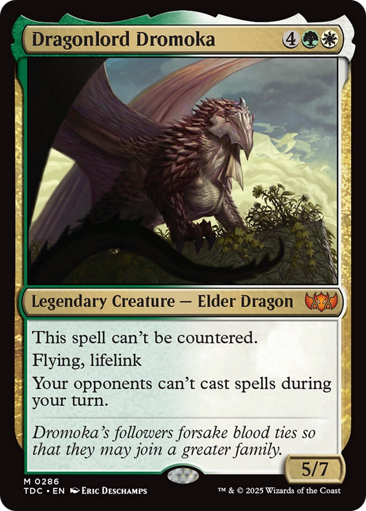 Magic: The Gathering - Dragonlord Dromoka - Tarkir: Dragonstorm Commander