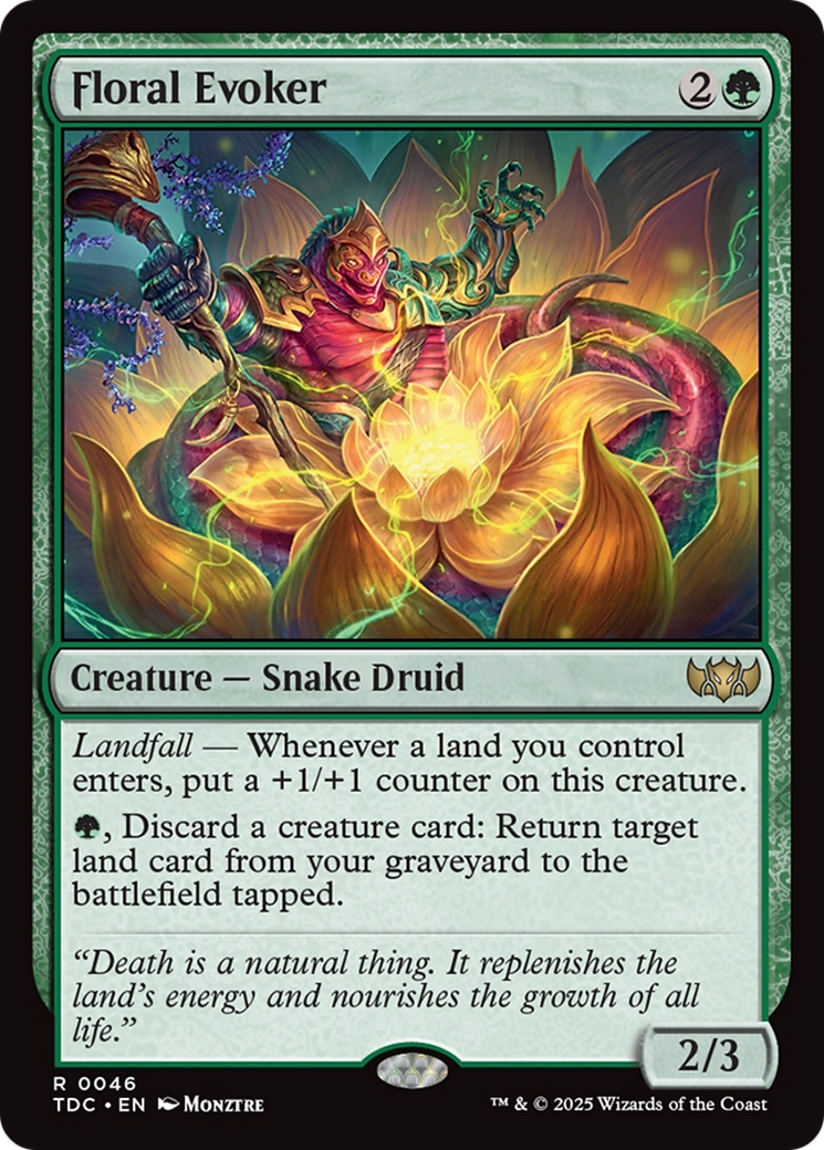 Magic: The Gathering - Floral Evoker - Tarkir: Dragonstorm Commander