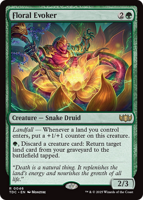 Magic: The Gathering - Floral Evoker - Tarkir: Dragonstorm Commander