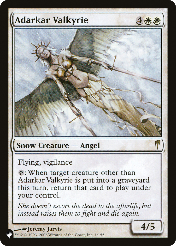 Magic: The Gathering - Adarkar Valkyrie - The List