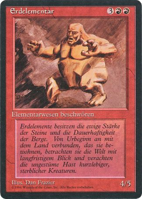 Magic: The Gathering - Erdelementar - Foreign Black Border