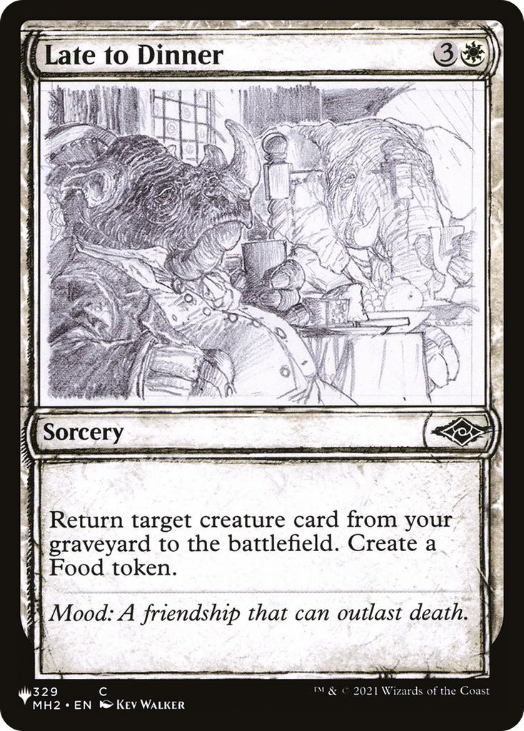 Magic: The Gathering - Late to Dinner - The List