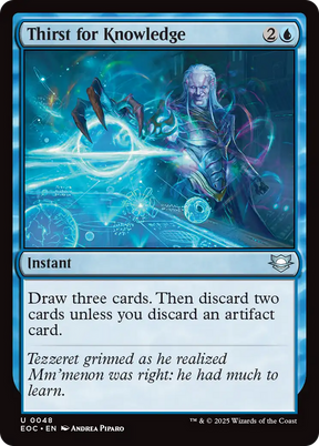 Magic: The Gathering - Thirst for Knowledge - Edge of Eternities Commander