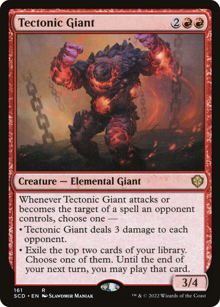 Magic: The Gathering - Tectonic Giant - Starter Commander Decks