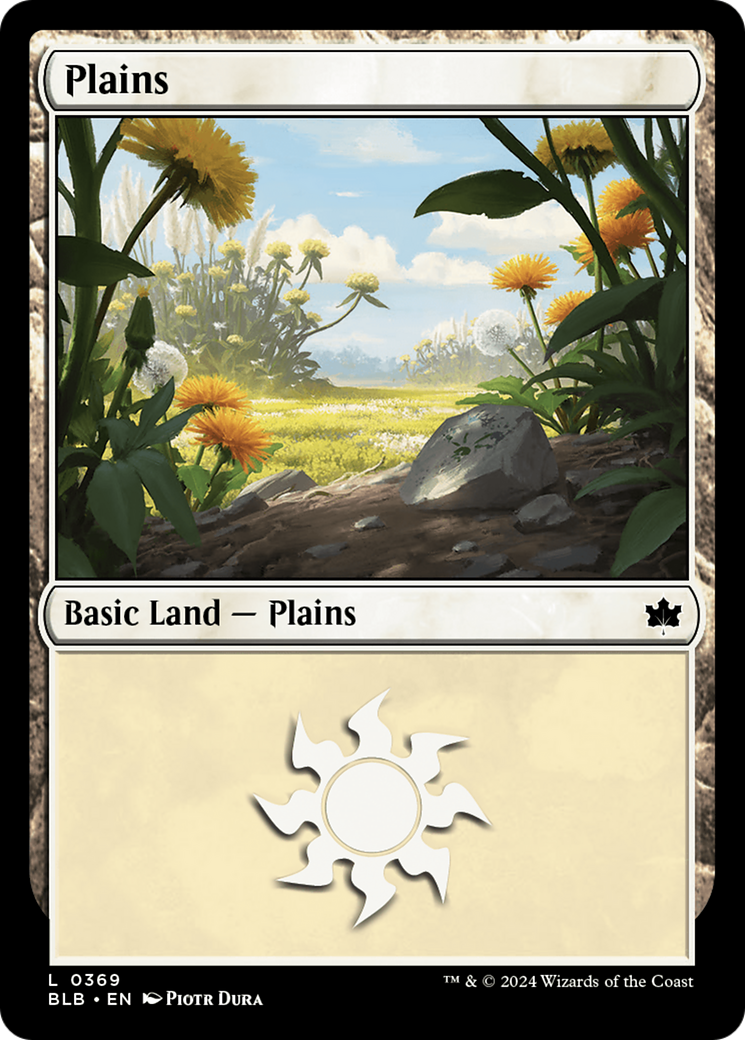 Magic: The Gathering - Plains #369 Foil - Bloomburrow