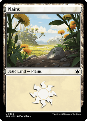 Magic: The Gathering - Plains #369 Foil - Bloomburrow