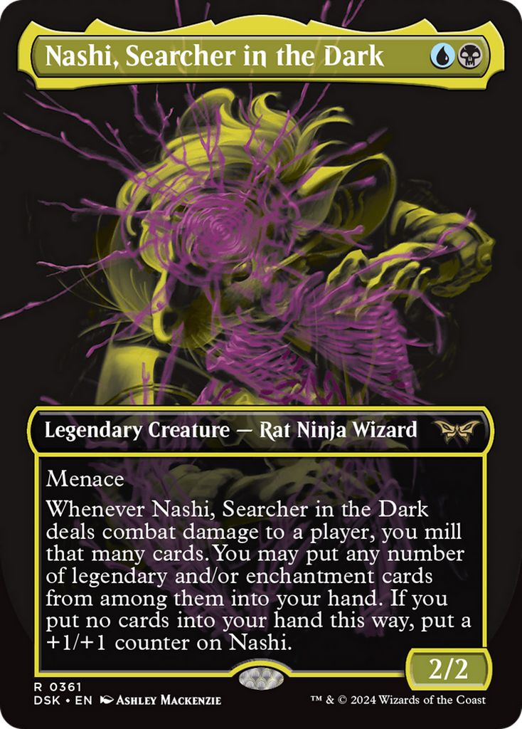 Magic: The Gathering - Nashi, Searcher in the Dark Foil - Duskmourn: House of Horror