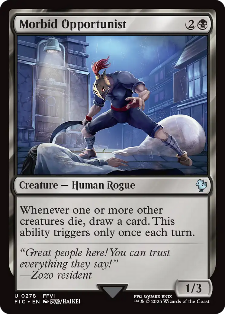 Magic: The Gathering - Morbid Opportunist - Final Fantasy Commander