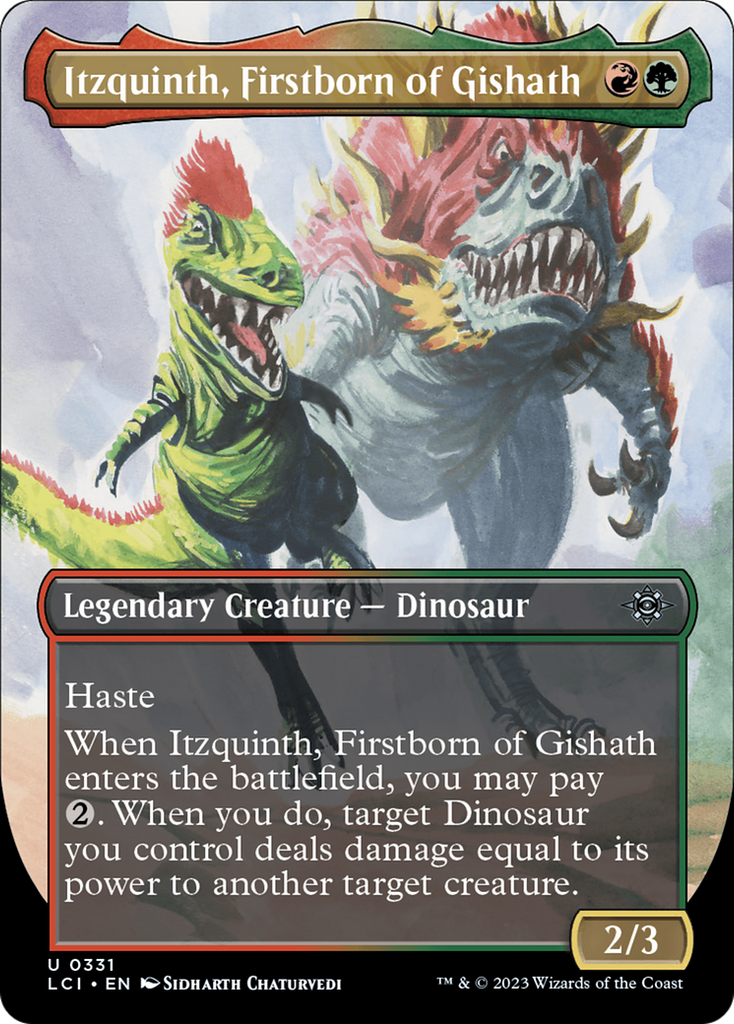 Magic: The Gathering - Itzquinth, Firstborn of Gishath Foil - The Lost Caverns of Ixalan