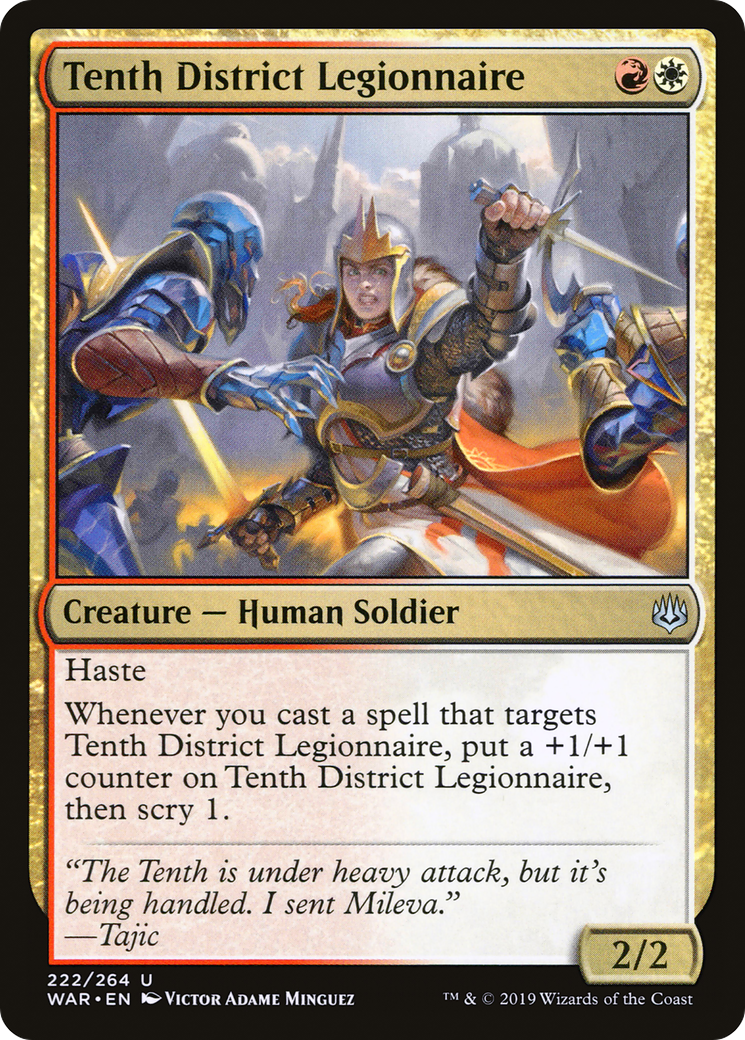 Magic: The Gathering - Tenth District Legionnaire Foil - War of the Spark