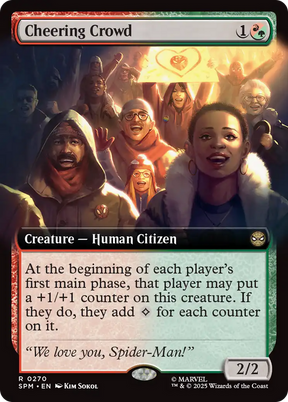 Magic: The Gathering - Cheering Crowd Foil - Marvel's Spider-Man
