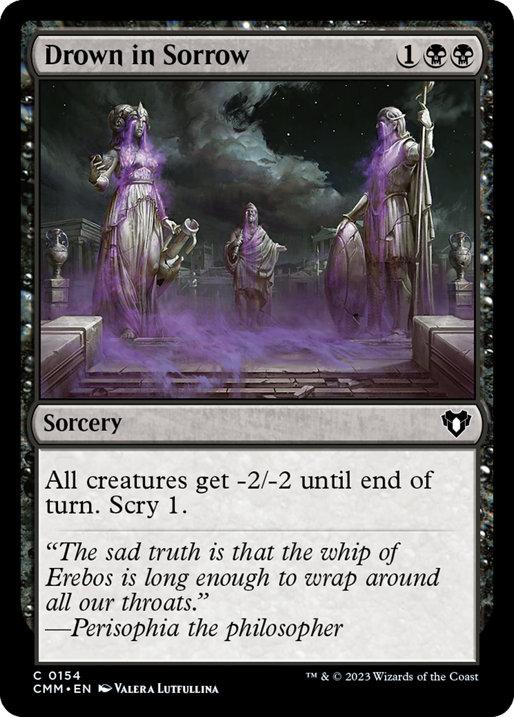 Magic: The Gathering - Drown in Sorrow Foil - Commander Masters
