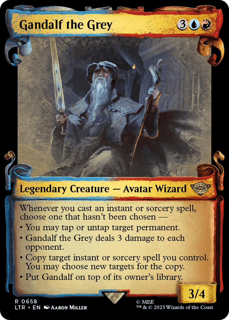 Magic: The Gathering - Gandalf the Grey Foil - The Lord of the Rings: Tales of Middle-earth