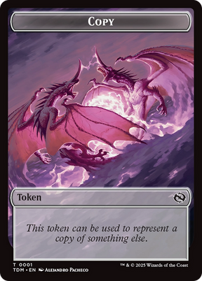 Magic: The Gathering - Copy Token - Tarkir: Dragonstorm Tokens
