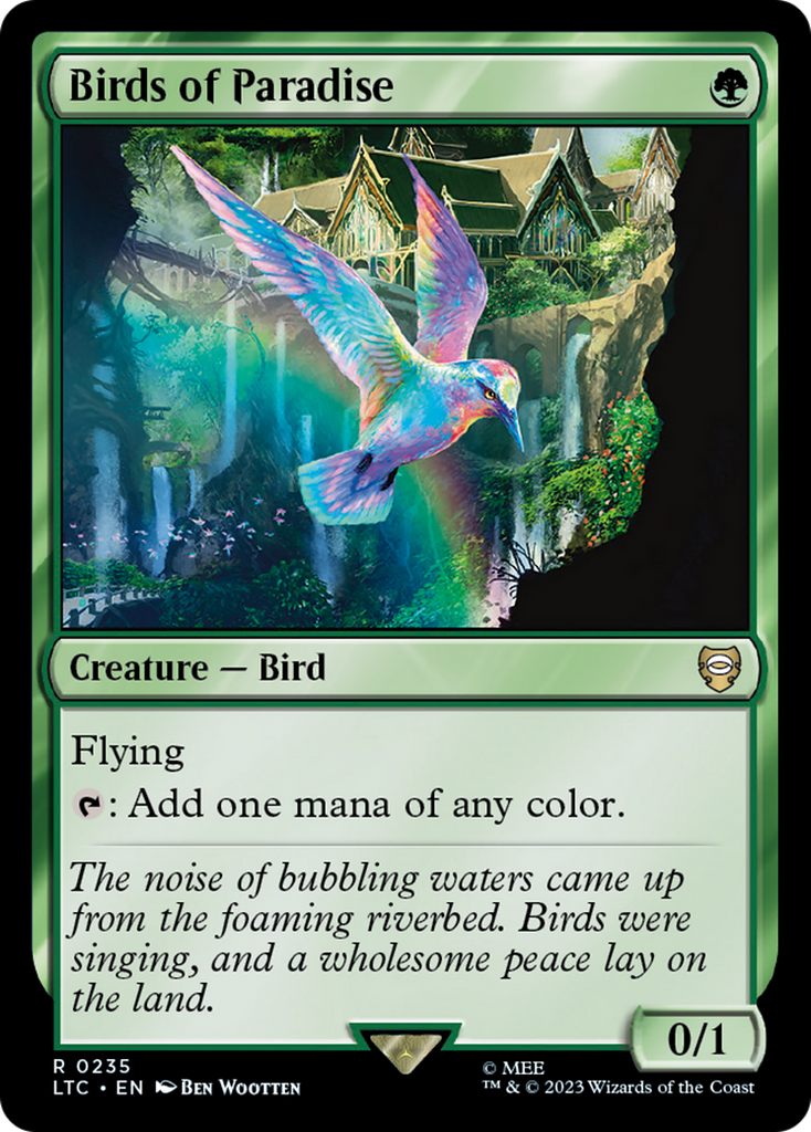 Magic: The Gathering - Birds of Paradise - Tales of Middle-earth Commander