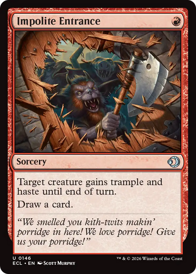 Magic: The Gathering - Impolite Entrance - Lorwyn Eclipsed