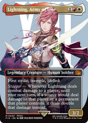 Magic: The Gathering - Lightning, Army of One Foil - Final Fantasy
