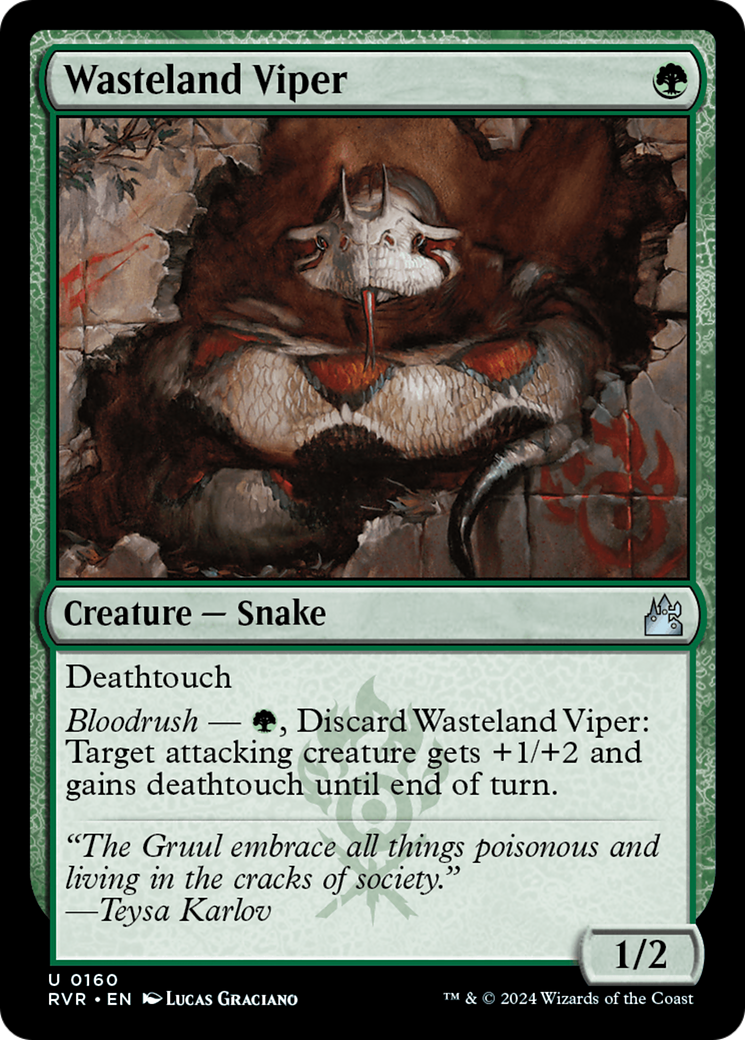 Magic: The Gathering - Wasteland Viper Foil - Ravnica Remastered