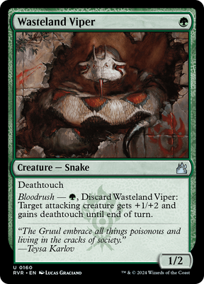 Magic: The Gathering - Wasteland Viper Foil - Ravnica Remastered