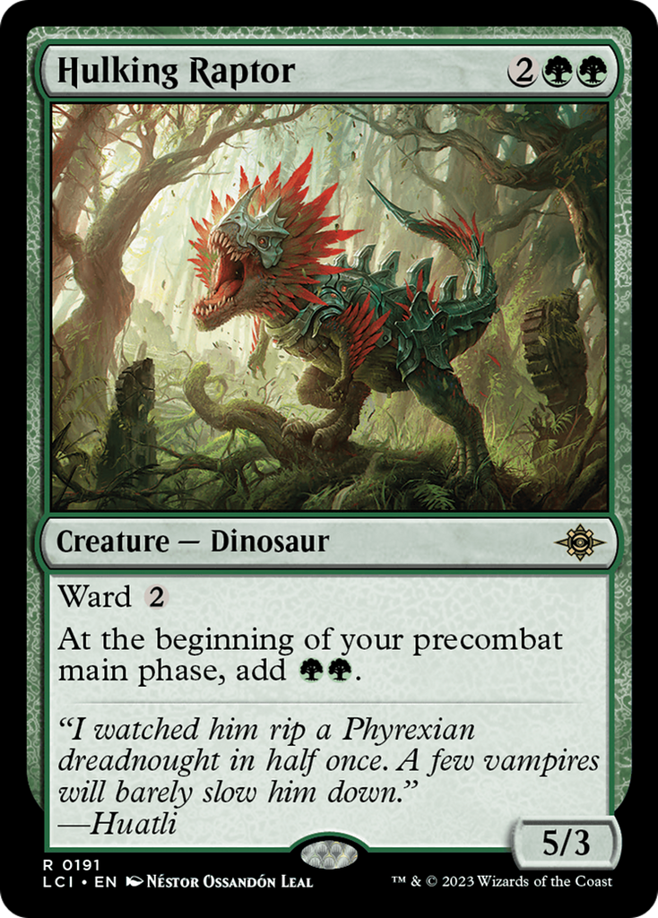 Magic: The Gathering - Hulking Raptor - The Lost Caverns of Ixalan