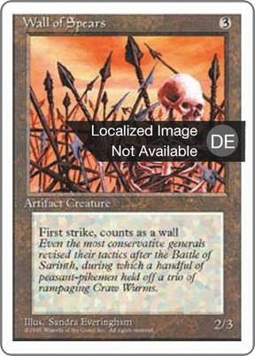 Magic: The Gathering - Speermauer - Fourth Edition