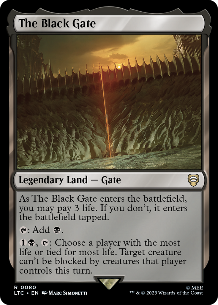 Magic: The Gathering - The Black Gate - Tales of Middle-earth Commander