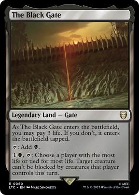 Magic: The Gathering - The Black Gate - Tales of Middle-earth Commander