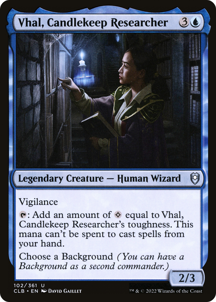 Magic: The Gathering - Vhal, Candlekeep Researcher - Commander Legends: Battle for Baldur's Gate
