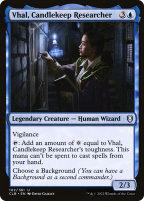 Magic: The Gathering - Vhal, Candlekeep Researcher - Commander Legends: Battle for Baldur's Gate
